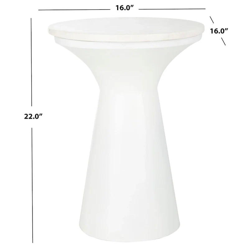 SAFAVIEH Nevada Pedestal End Table - 16  x 16  x 22  - 16Wx16Dx22H