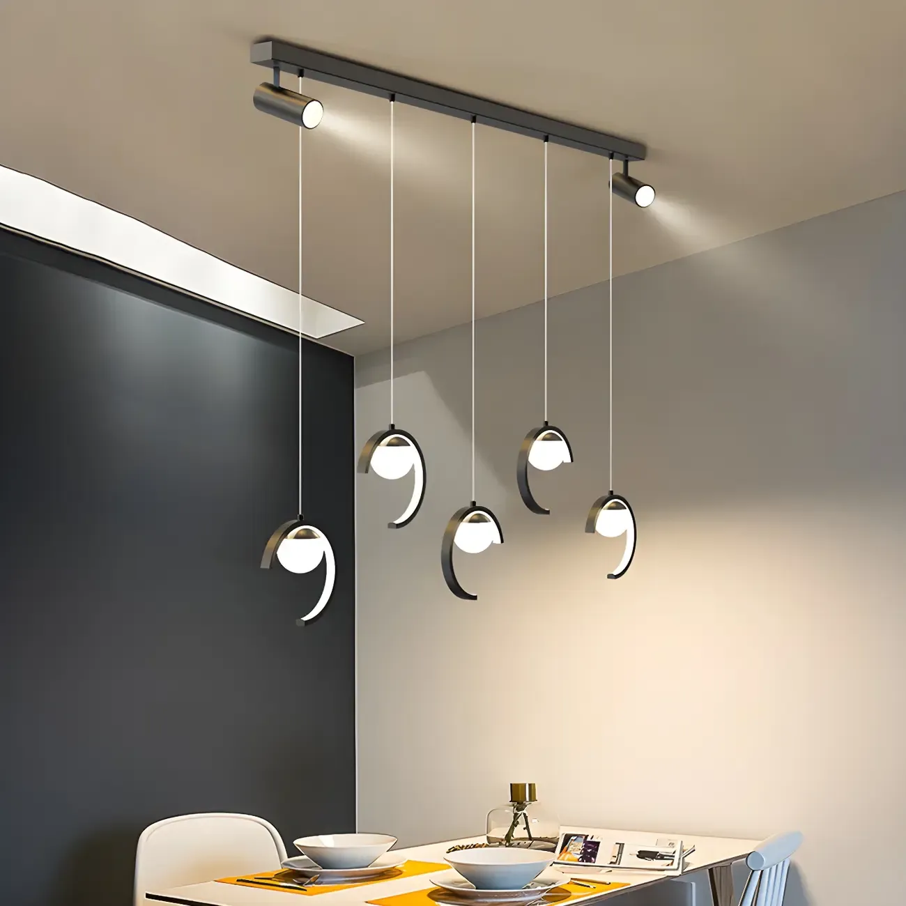 Modern Metal Geometric Kitchen Island Pendant Lights