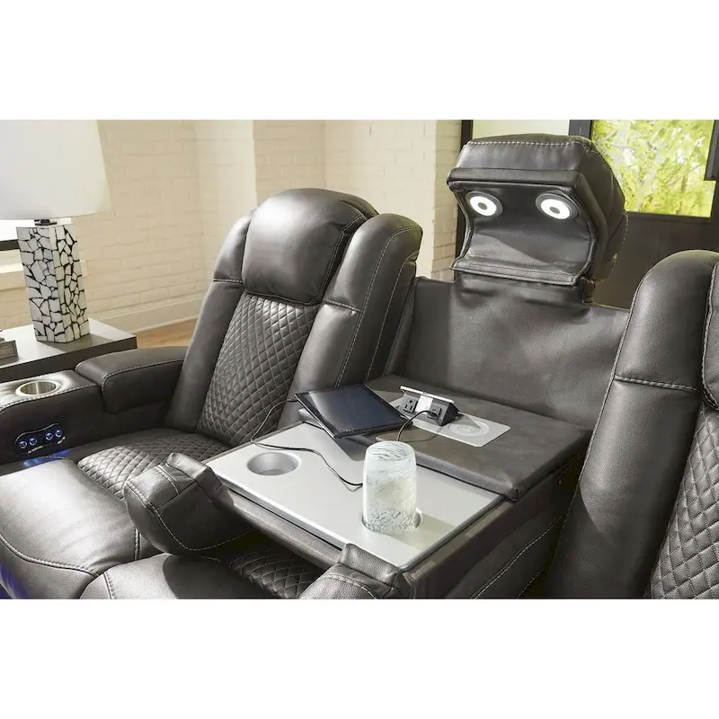 Signature Design by Ashley Fyne-Dyme Power Reclining Sofa - 85  W x 43  D x 43  H