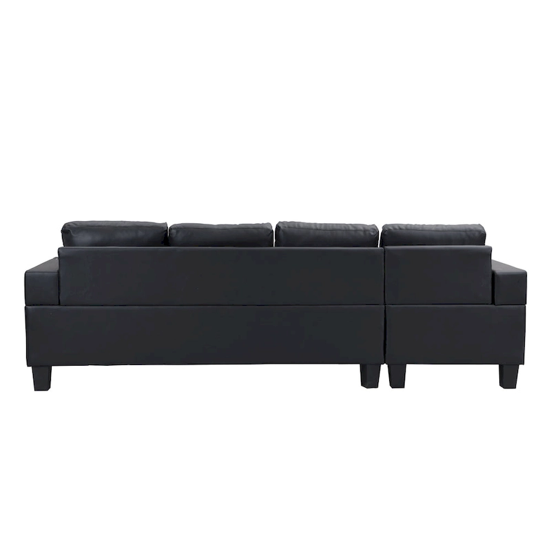 Modern 4-Seat L-Shaped Sectional Sofa with Lounge Chaise