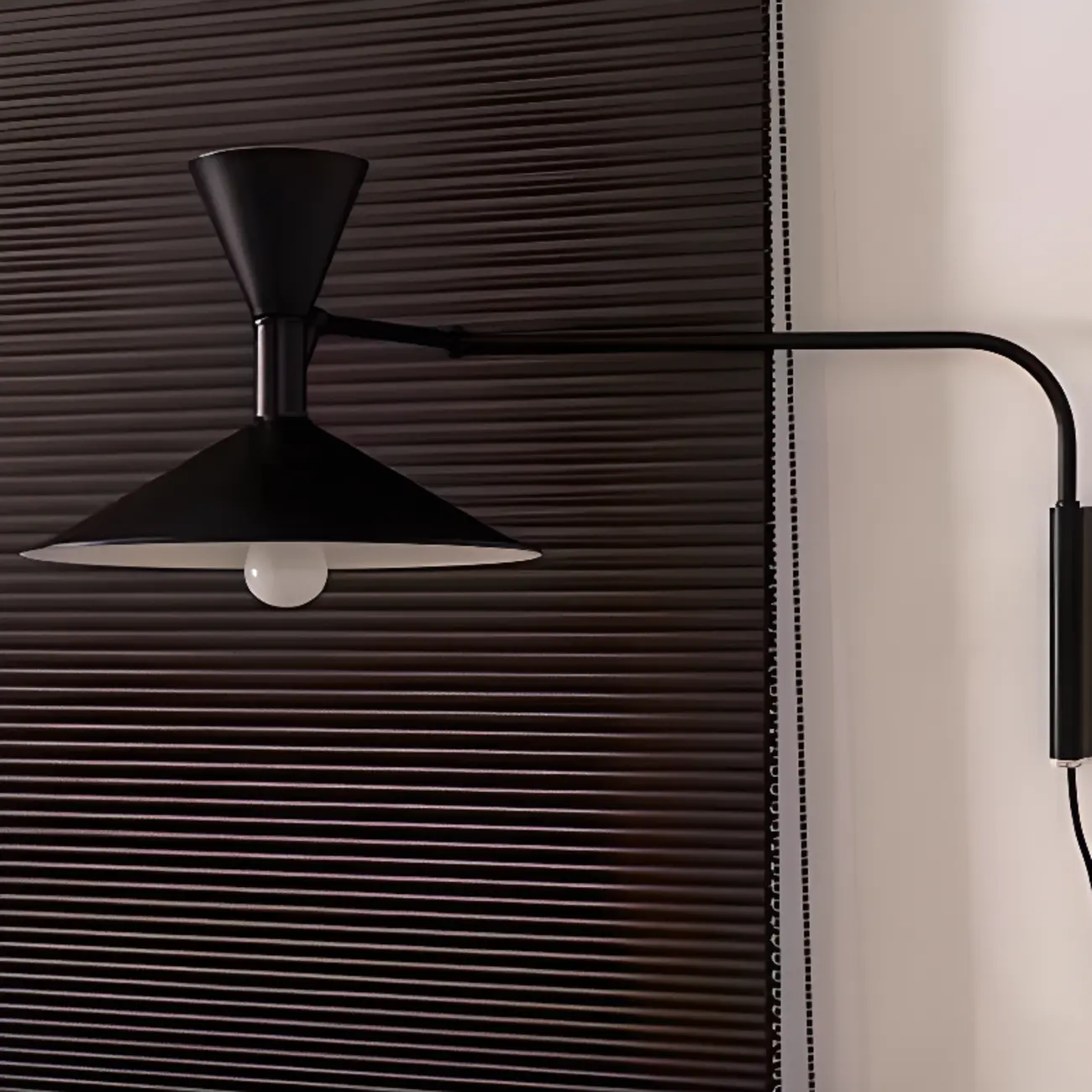 Modern Minimalist Swing Arm Wall Light with Adjustable Angle