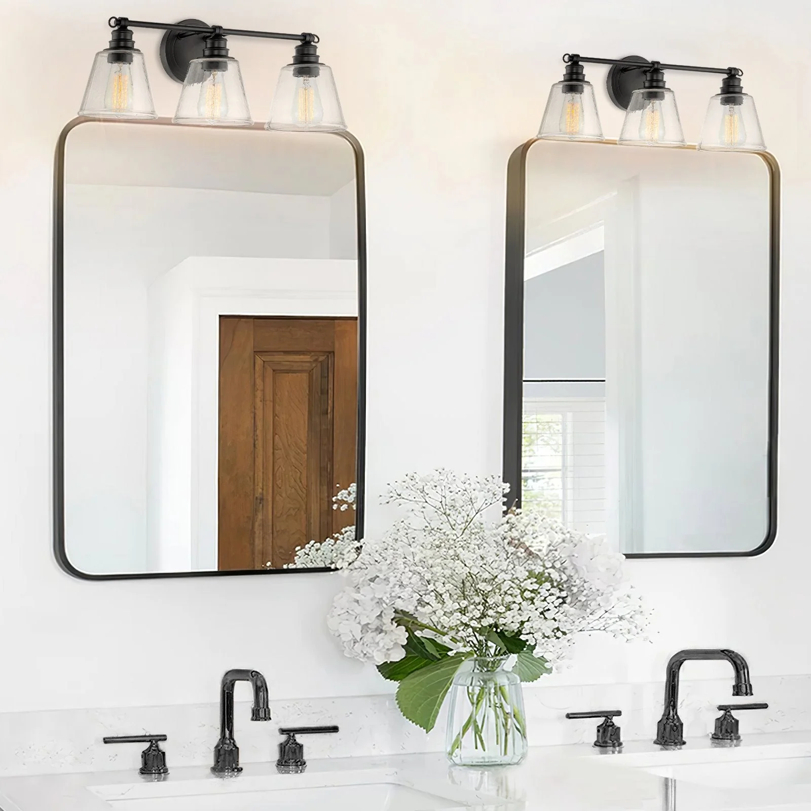Adair 23 Modern 3-Light Farmhouse Vanity / Bathroom Light