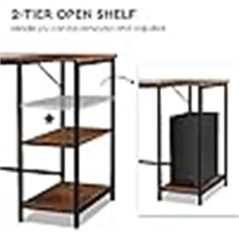 Desks with Drawers and Shelves - 21.65 D x 59.06 W x 29.13 H