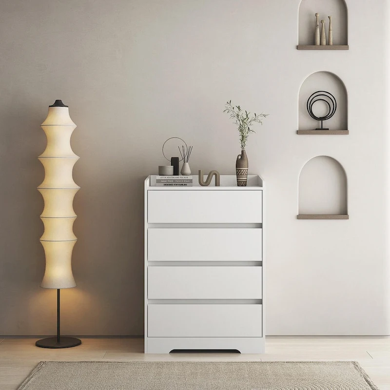 GEITIN Modern Wooden Dresser Cabinet with Sturdy Frame