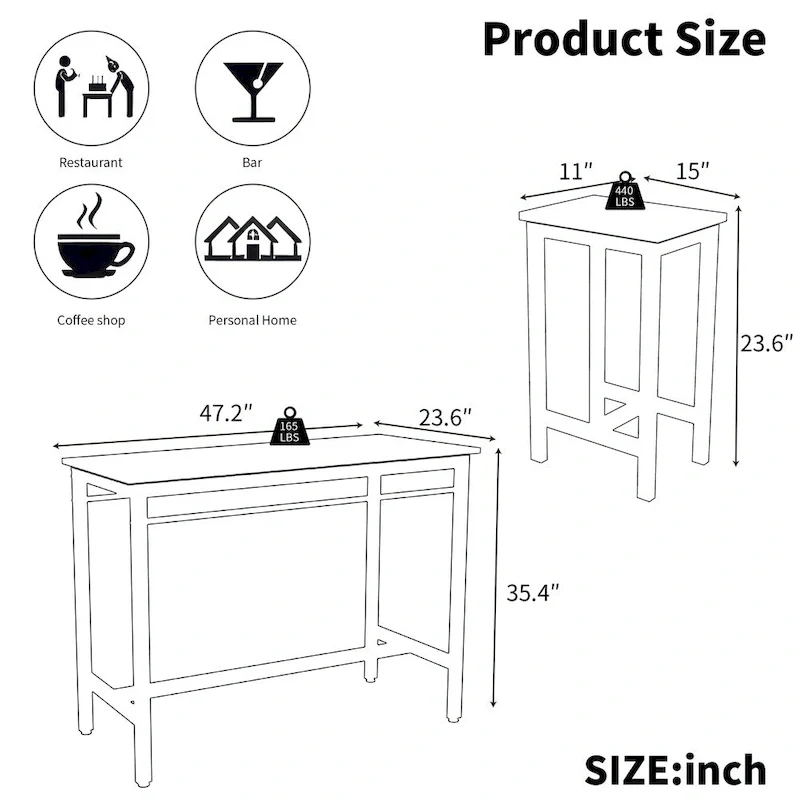 5-piece Modern Dining Table and Chair Set with Metal Frame