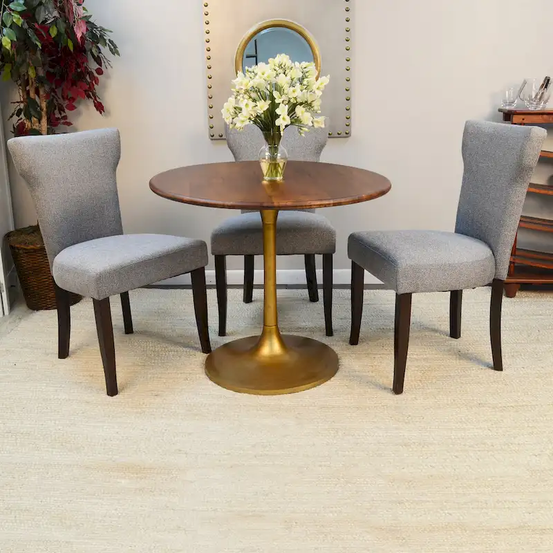 Carolina Living Alden Wood Top 36 Round Dining Table