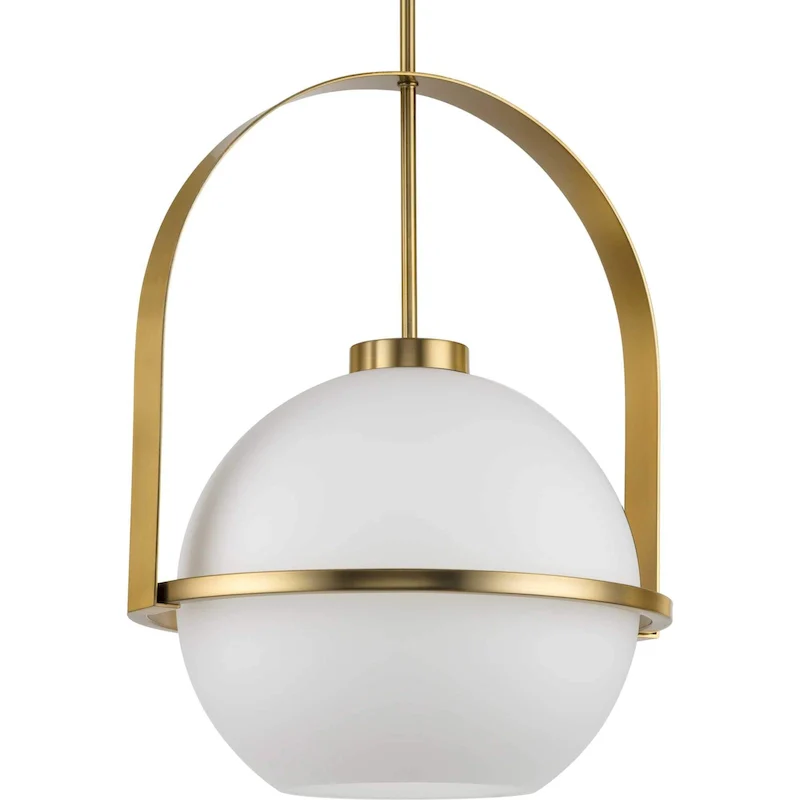 Progress Lighting P500359 Delayne 16  Wide Pendant with Frosted Glass