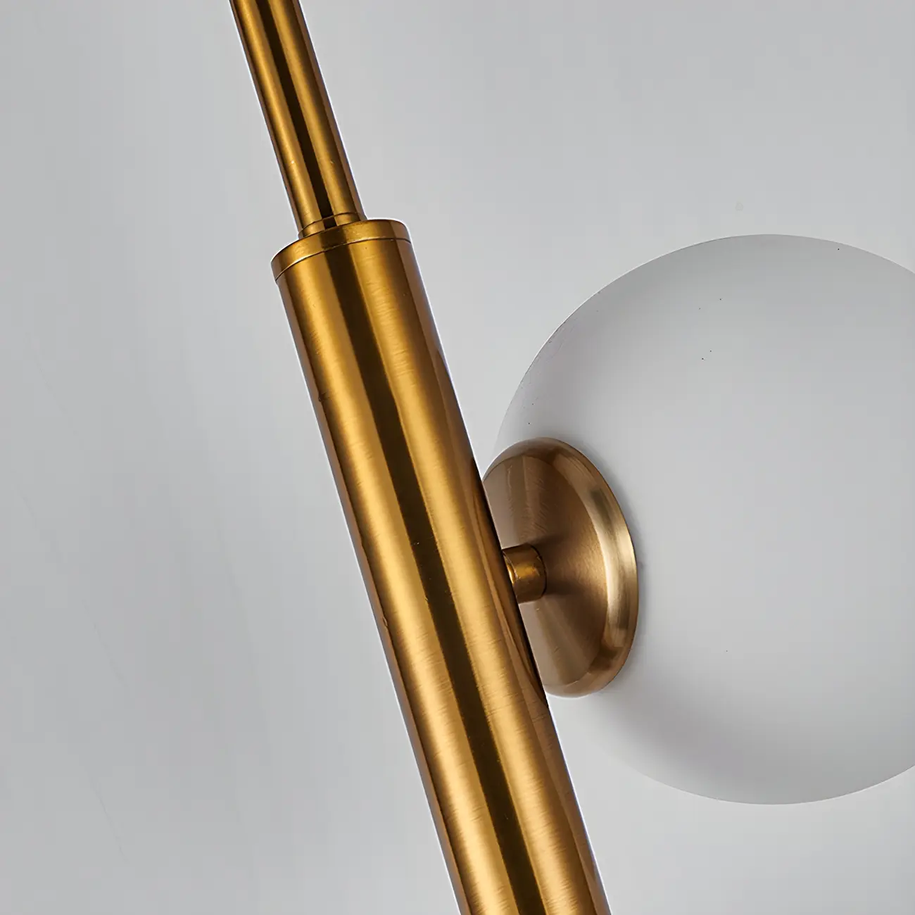 8-Light Modern Brass Multi-Direction Vertical Downrod Chandelier