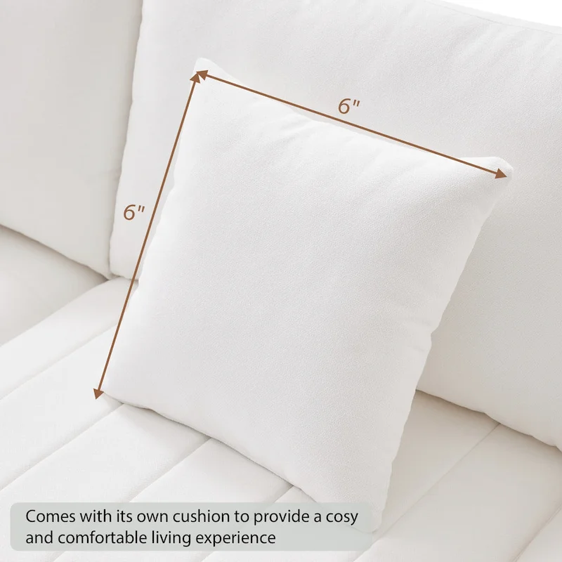 89 Polyester Modular Sectional Sofa with Deep Seat & Ottoman