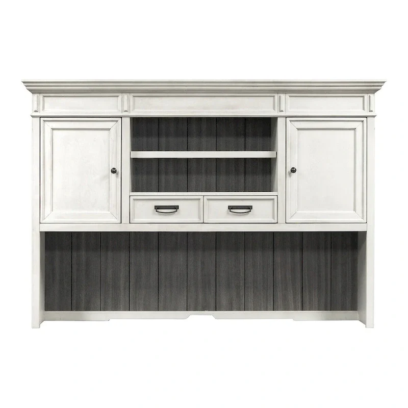 Wood Hutch With Wire Mesh Doors, Storage Hutch, Office Cabinet, Black