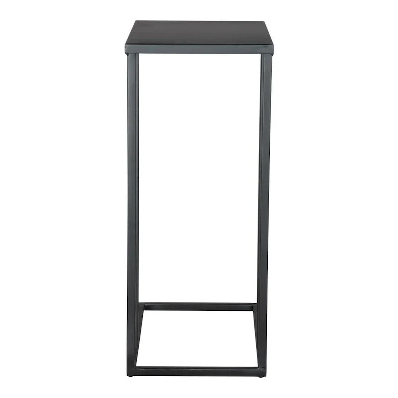 24-Inch Black Iron Abstract End Table (17