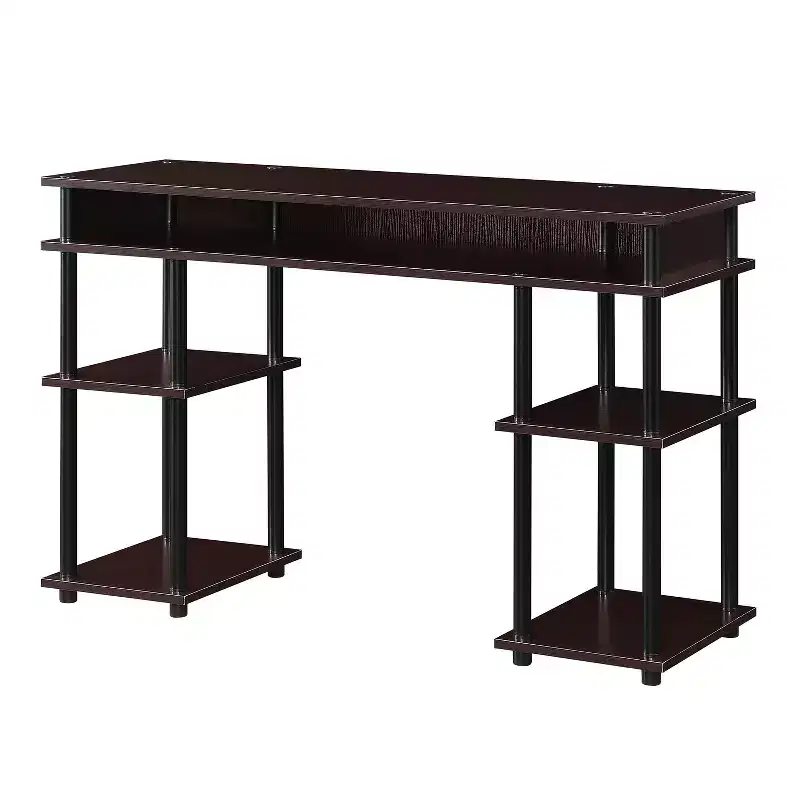 HomeStock 30 in.H Gray Color Metal L-Shaped Desks with File Drawer