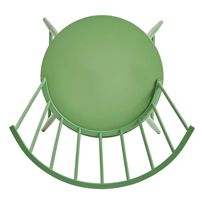 Truman High Back Metal and Wood Spindle Dining Chair (Set of 2) by iNSPIRE Q Modern