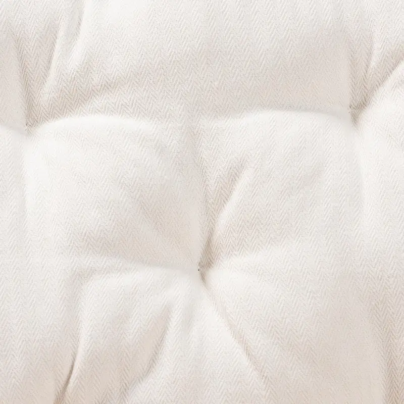 Natural Brown Rattan Dining Chair with Cushion