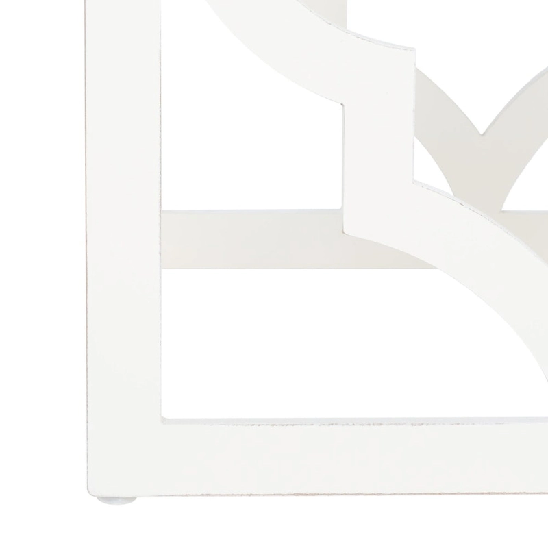 SAFAVIEH Grayce Trellis Silver Leaf End Table. - 19  W x 19  D x 23  H - 19Wx19Dx23H