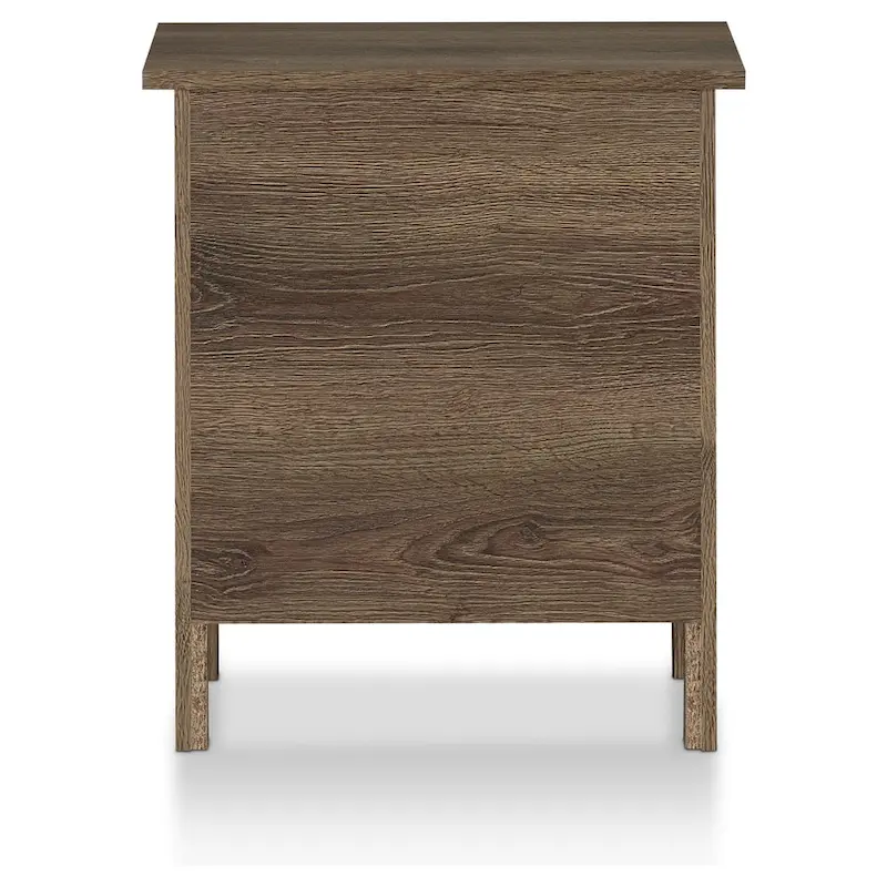 Mulgrew Rustic Distressed Walnut Engineered Wood 3-Drawer Nightstand by Carbon Loft