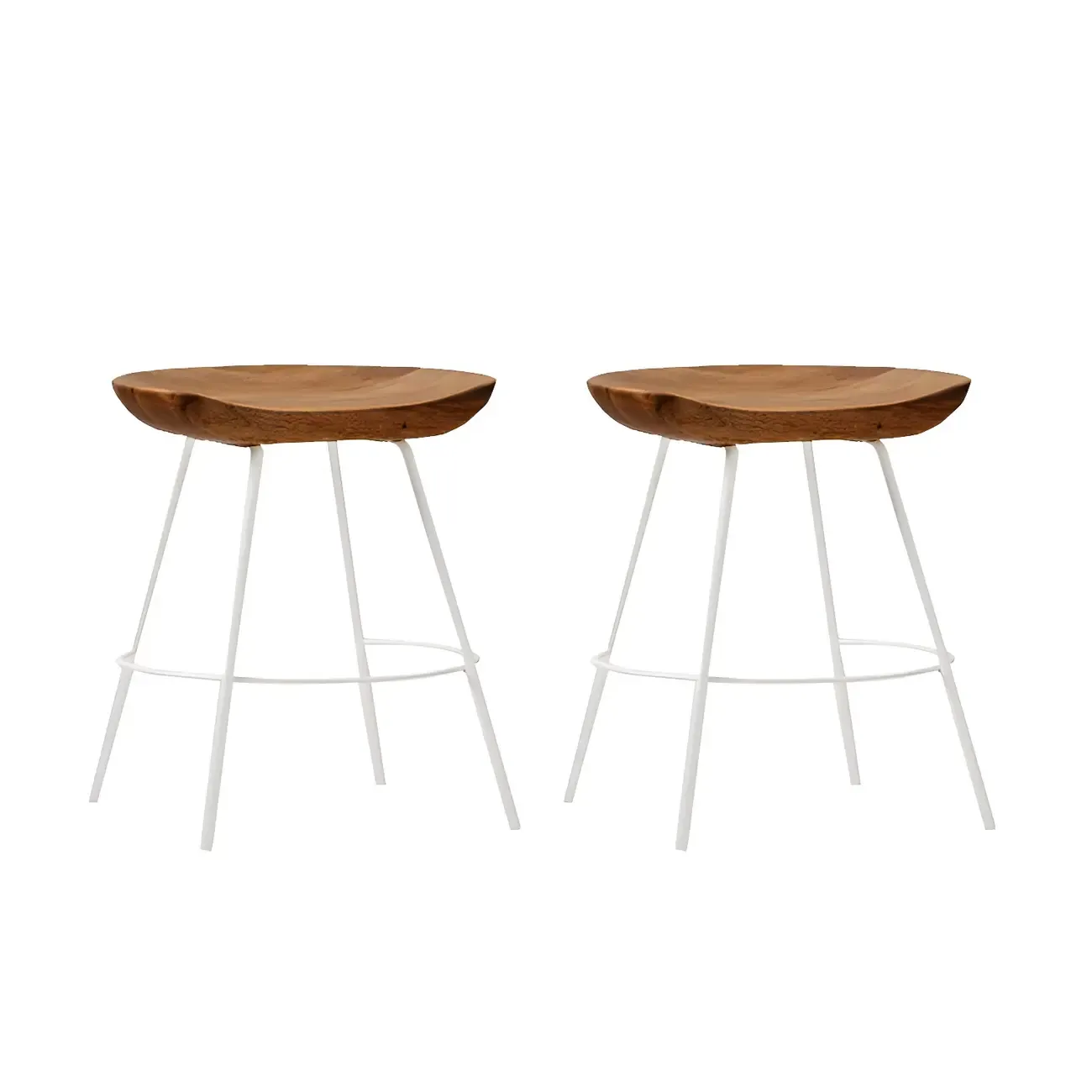 Modern Solid Wood Counter Height Bar Stools