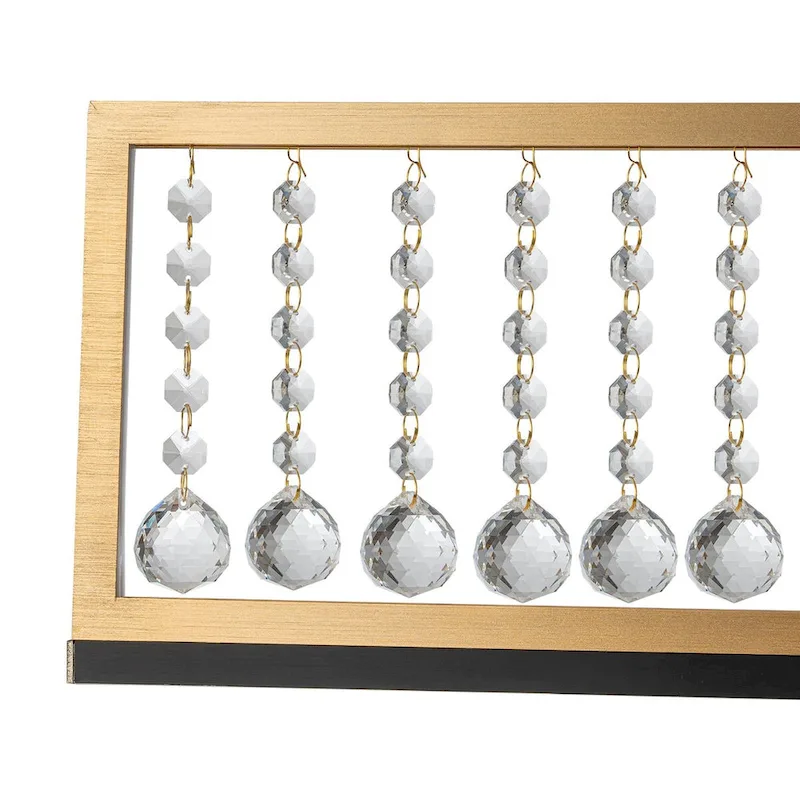 39.8 in.4-Light Modern Farmhouse Linear LED Crystal Chandelier Kitchen Island Pendant Lighting - 39.8 in.