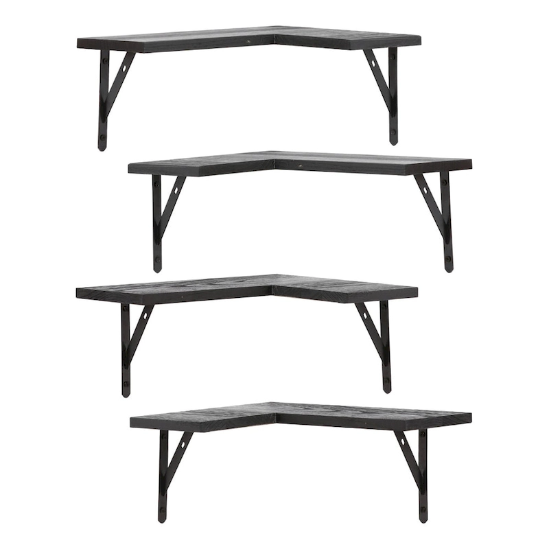 Wood Floating Shelves Set of XX, Wall Mounted Shelves for Bathroom Bedroom Living Room, and Kitchen Wall Decor 16*11.4in