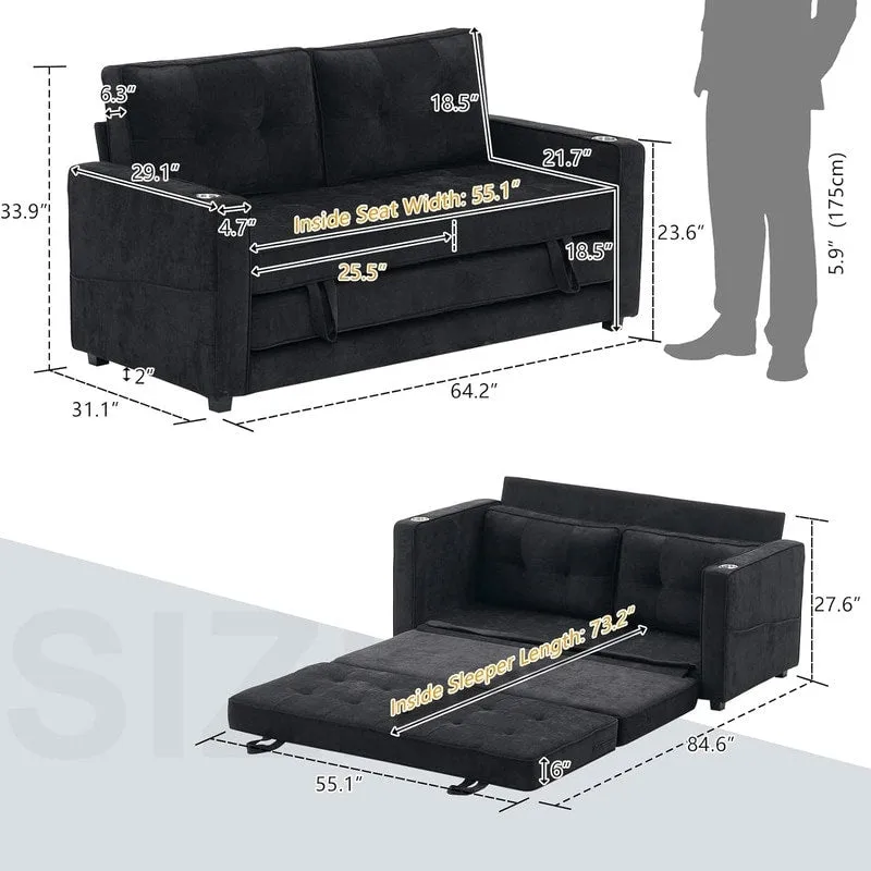 VINGLI Loveseat Sleeper