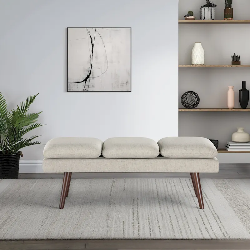 Amanda 54 Mid-Century Bench