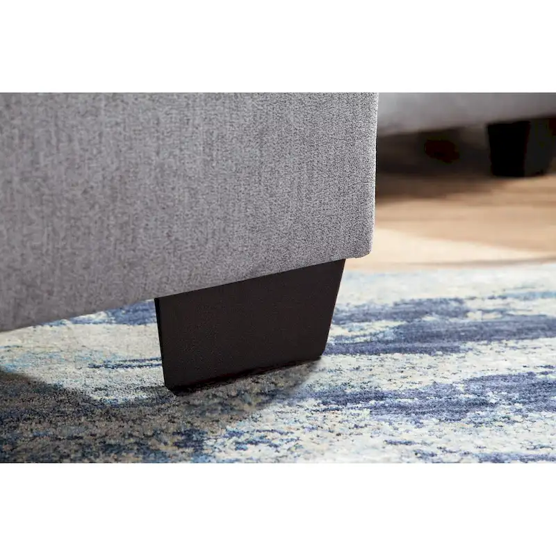 American Furniture Classics Graphite Model A414V6-K2 U Shaped Sectional with 4 Throw Pillows