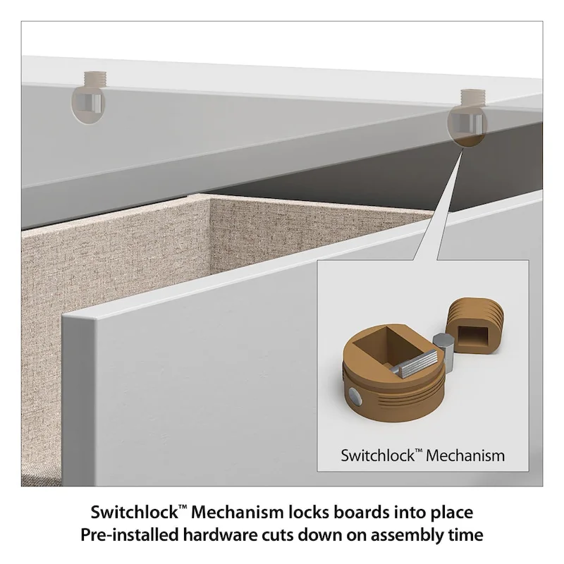 BrEZ Build Pearce Wide 6 Drawer Dresser