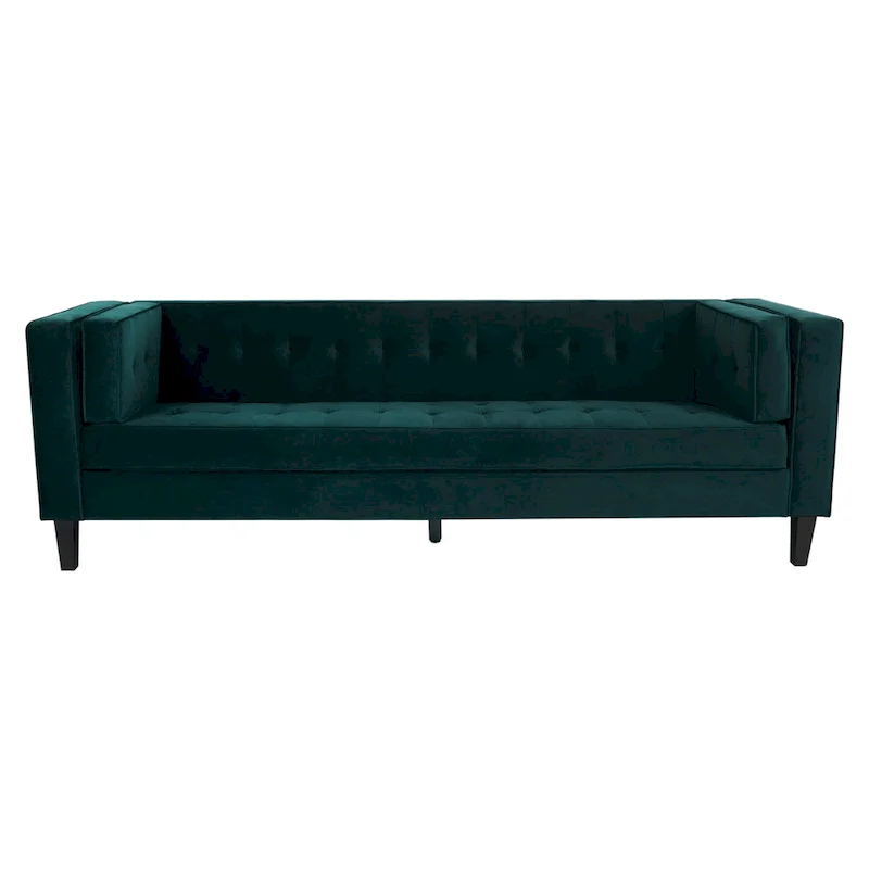 Viola Velvet Cushion 3-Seater Sofa Couch by Christopher Knight Home