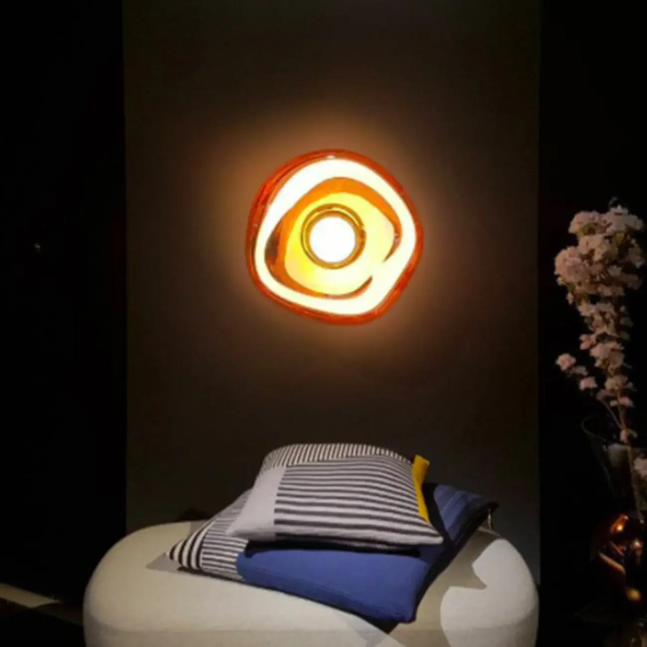 Modern Artistic Irregular Clear Shade Wall Sconce