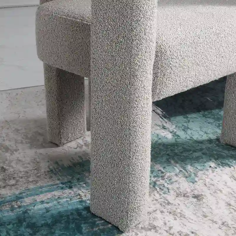 KINWELL 24 Wide Boucle Upholstered Armchair (Set of 2)