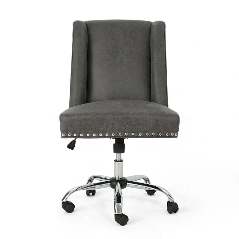 Swivel Office Chair with Chrome Base