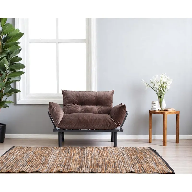 Sadio Metal Frame Loveseat With Removable Cushions