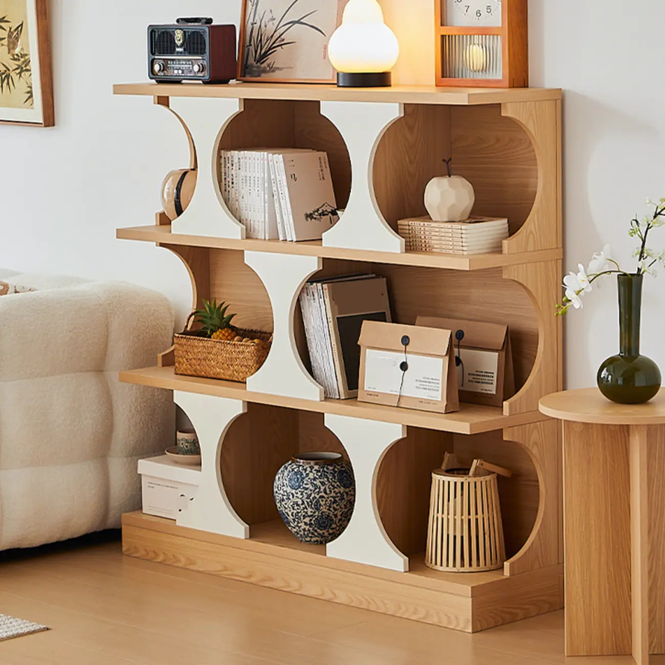 Wooden Cubitac Modern Display Cabinet with Shelves