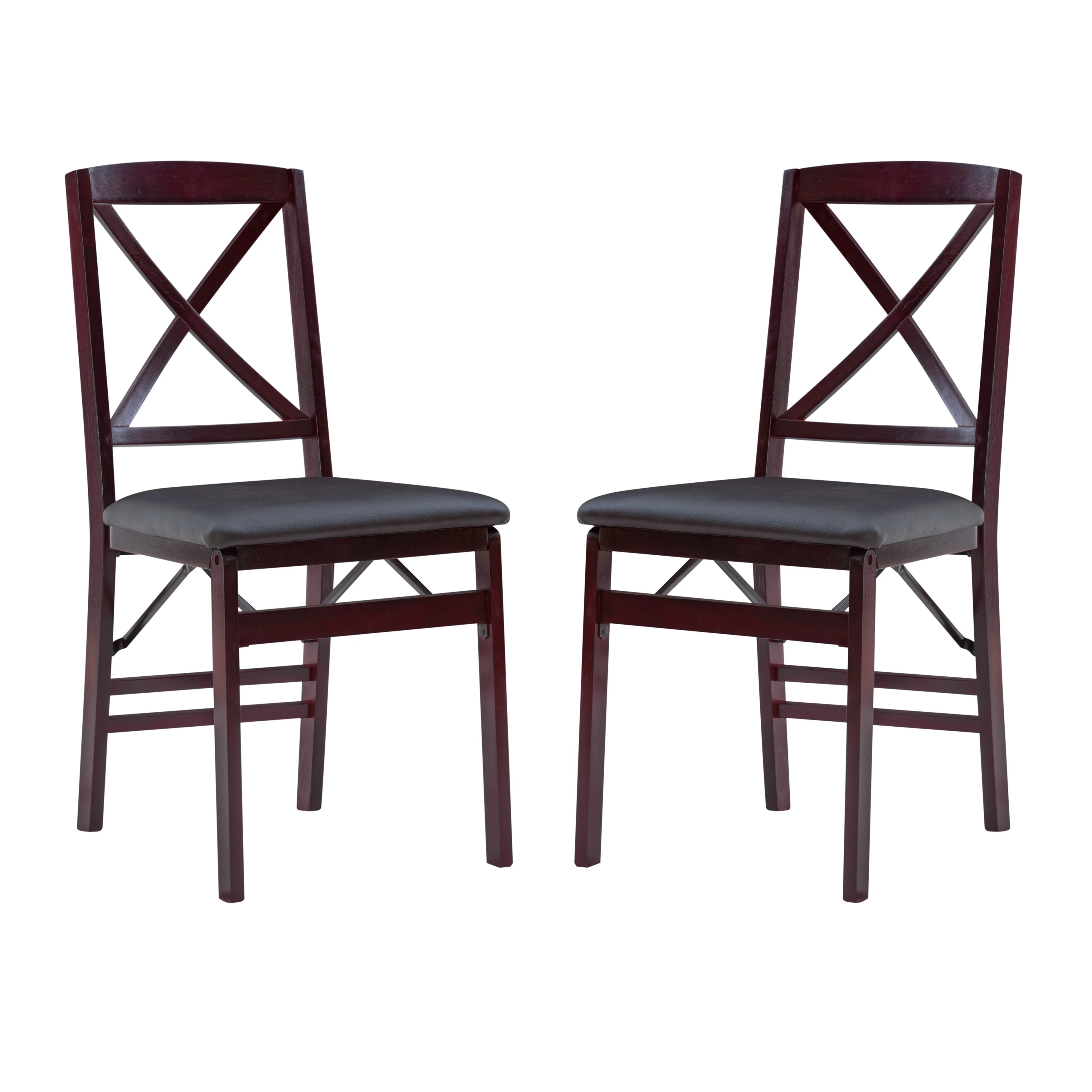 Porch & Den Espresso Folding Chair (Set of 2)