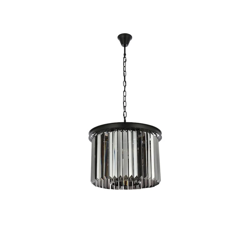 Royce Edge 6-Light Matte Black Pendant