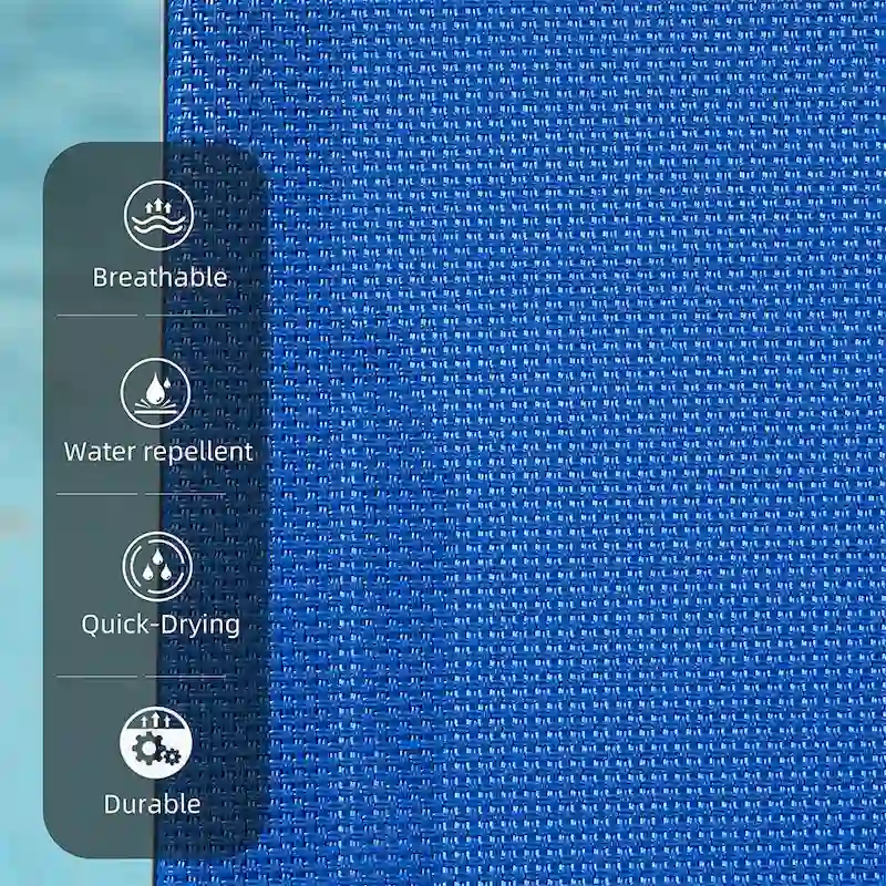 3 Pieces Aluminum Adjustable Pool Lounge Chairs