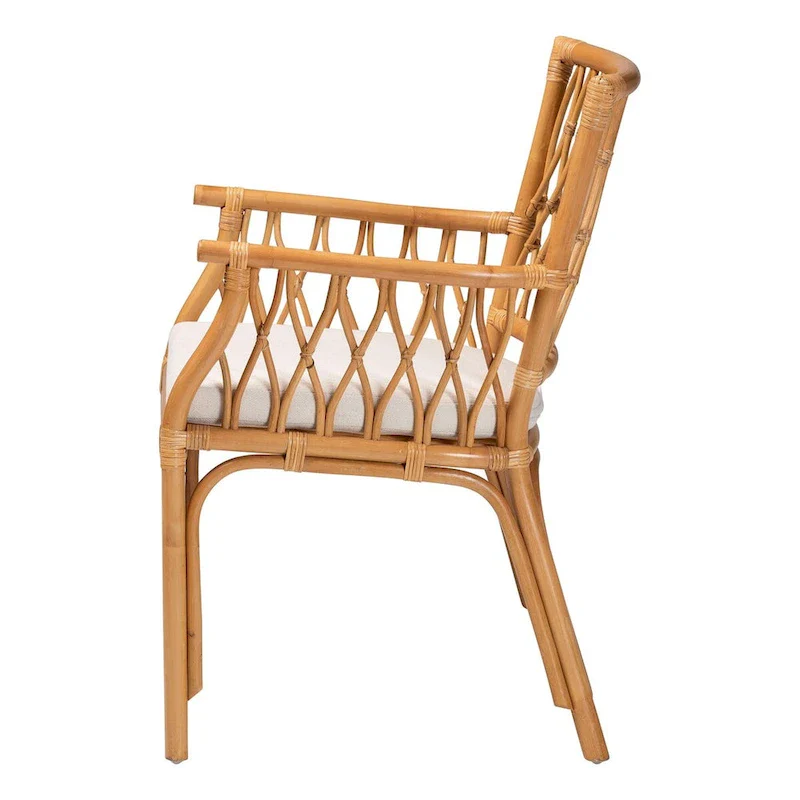 Maisa Bohemian Light Honey Rattan Arm Chair