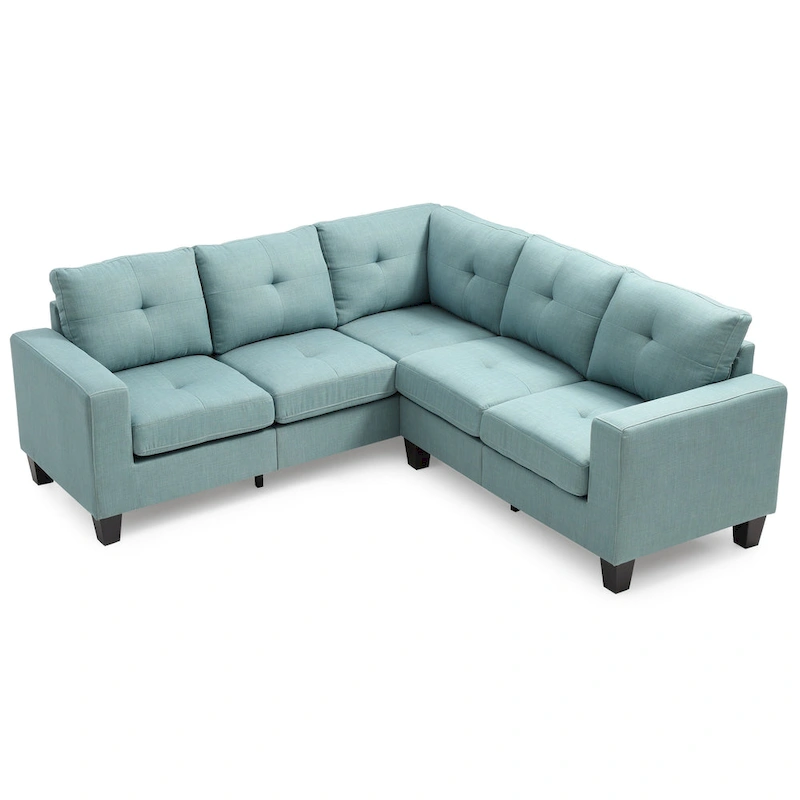 Newbury Twill Fabric Sectional Sofa