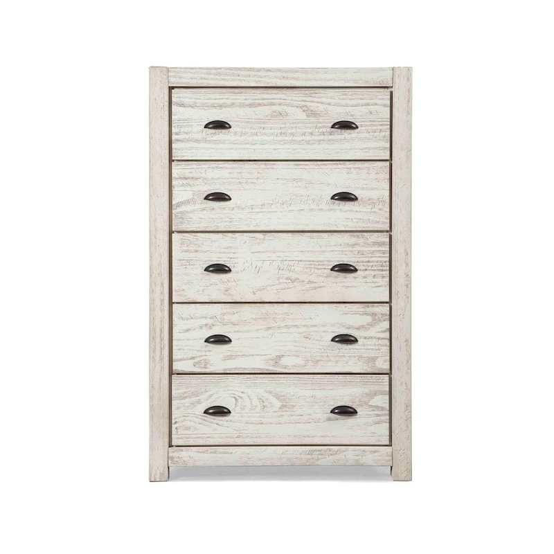 Grain Wood Furniture Montauk 5-drawer Solid Wood Chest