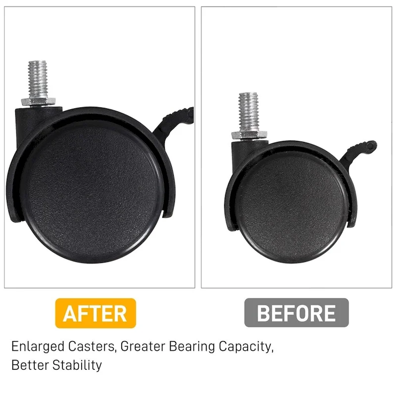 Yaheetech Rolling Computer Desk Table Tray Desk with Drawer and Shelf