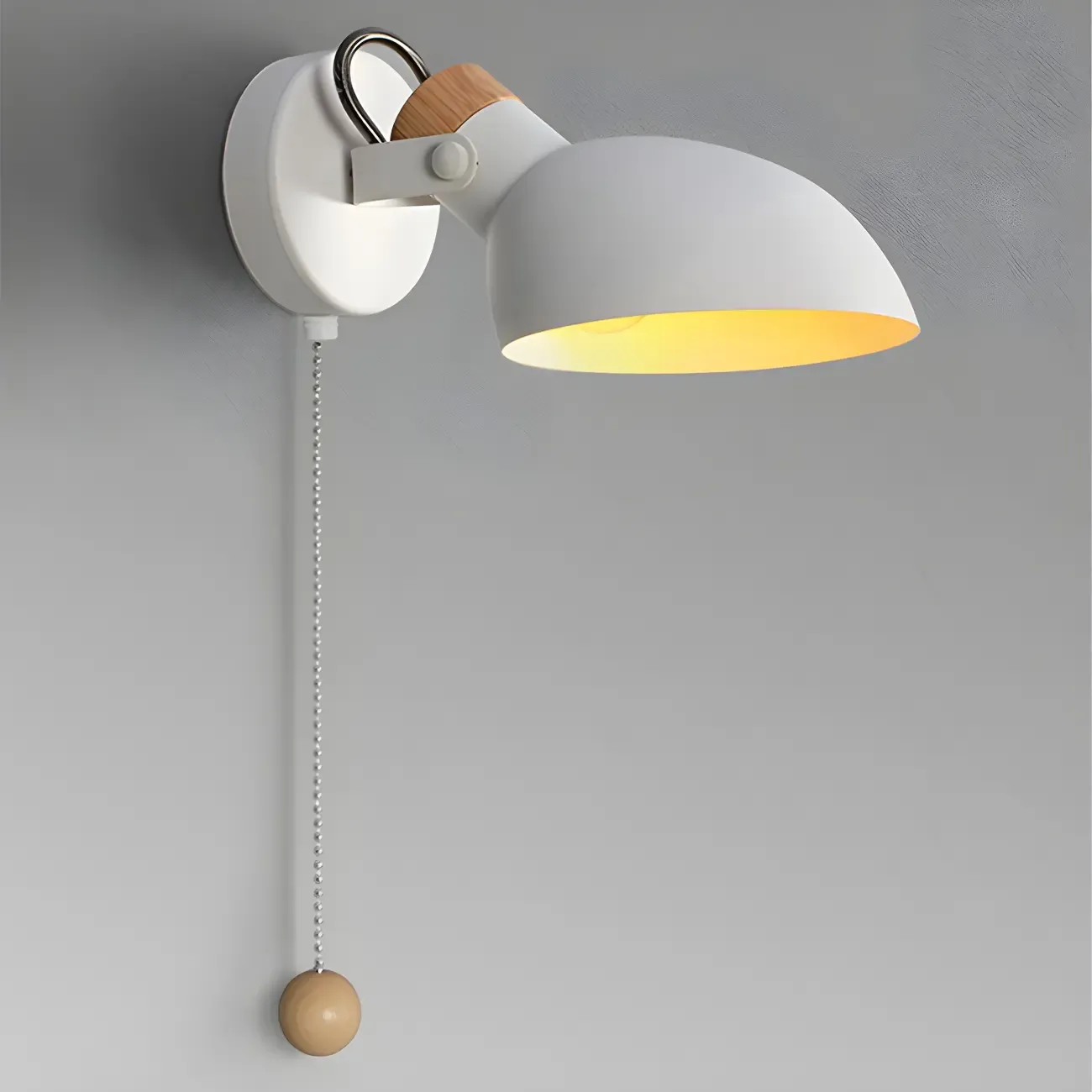 Minimalist Metal Adjustable Vanity Light with Pull Chain for Home