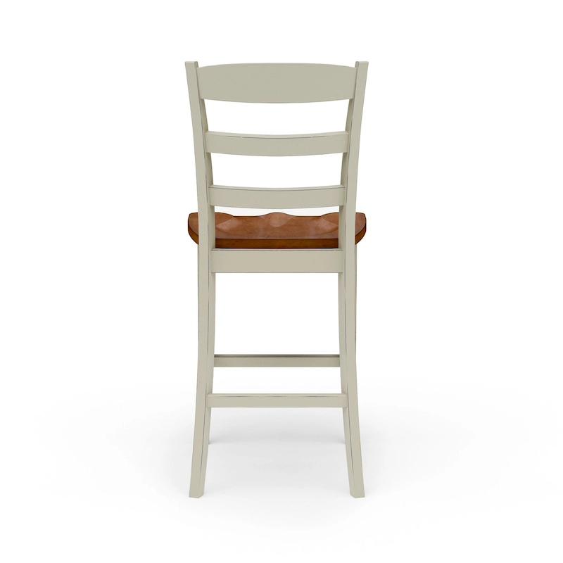 Homestyles Monarch 3-Piece Off-White Wood Kitchen Island Set with Drop Leaf Wood Top - 48' x 25' x 36'