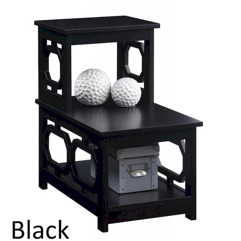 2-Tier L-Shaped Chairside End Table