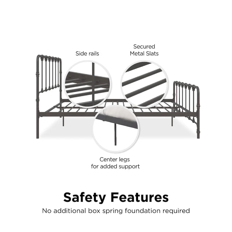 Avenue Greene Sandy Farmhouse Metal Bed