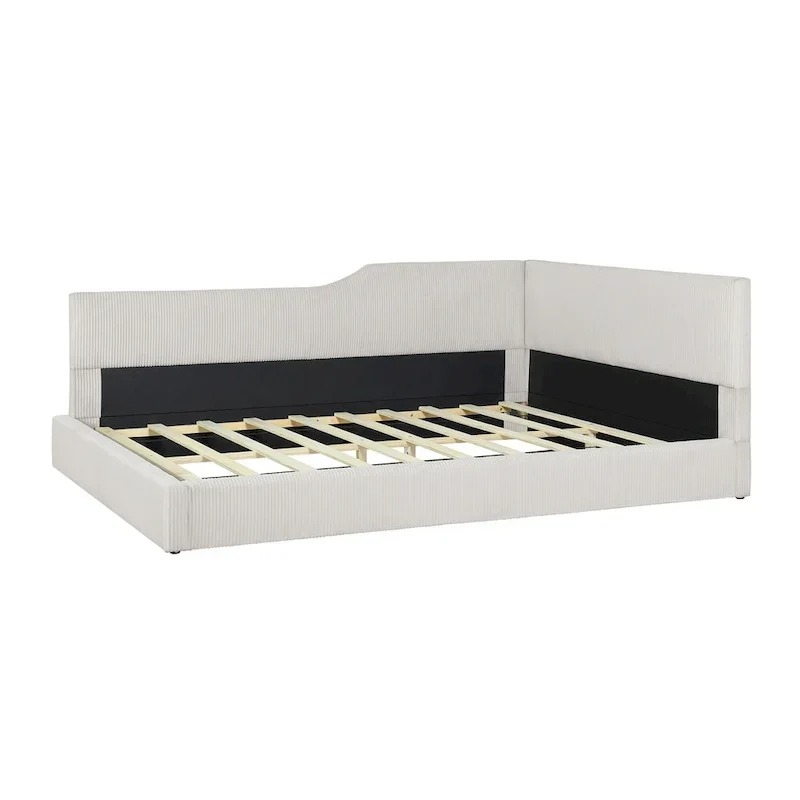 Full L-Shaped Daybed with Solid Frame