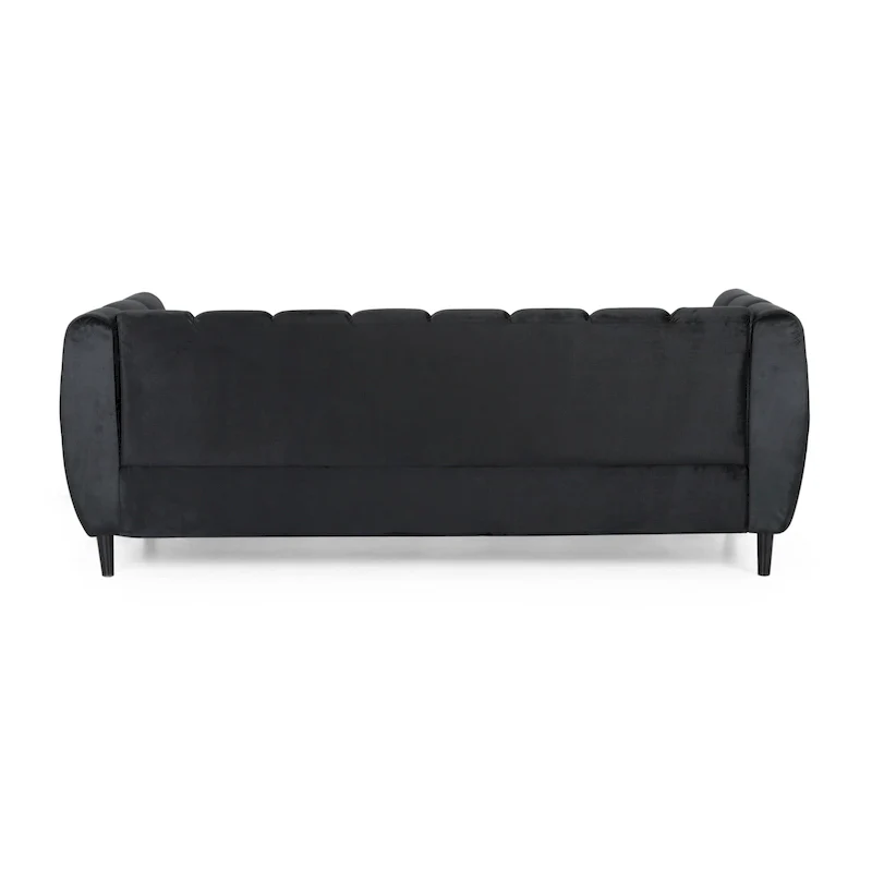 Bobran Modern Velvet 3-seat Sofa by Christopher Knight Home - 30.00 D x 83.25 W x 30.25 H