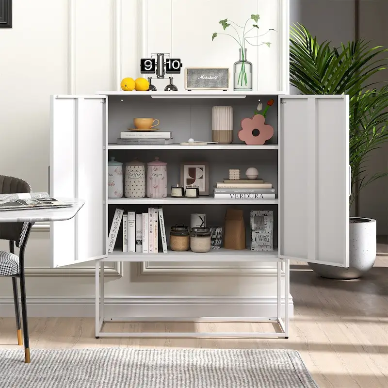 Heavy Duty Metal Buffet Sideboard