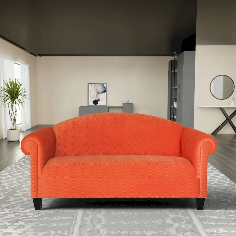 Coast to Coast Sofas Traditional 3 Seater Sofa Velvet Solid Wood Frame Upholstered