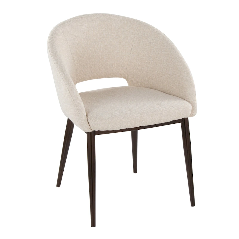 Carson Carrington Vika Upholstered Dining Chair with Copper Metal Legs
