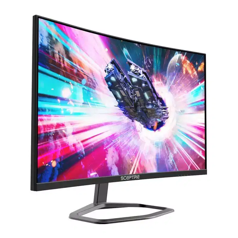 Sceptre 27 Curved Gaming Monitor 240Hz, 1ms, 99% sRGB, DisplayPort, HDMI, Built-in Speakers, Black (C275B-FWT240)